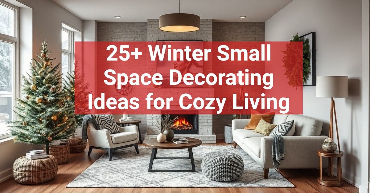 25+ Winter Small Space Decorating Ideas for Cozy Living