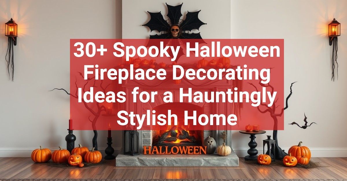 30+ Spooky Halloween Fireplace Decorating Ideas for a Hauntingly Stylish Home