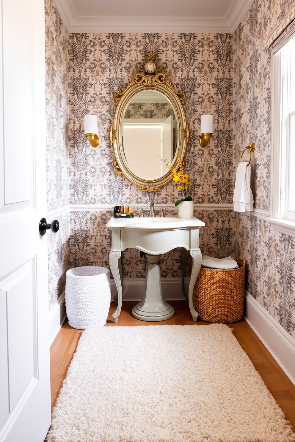 A modern powder room that seamlessly integrates smart technology features. The space includes a touchless faucet, a smart mirror with built-in lighting, and a digital shower control panel. The walls are adorned with sleek, high-gloss tiles in a soft gray hue. A floating vanity with a quartz countertop provides ample storage while housing a stylish vessel sink.