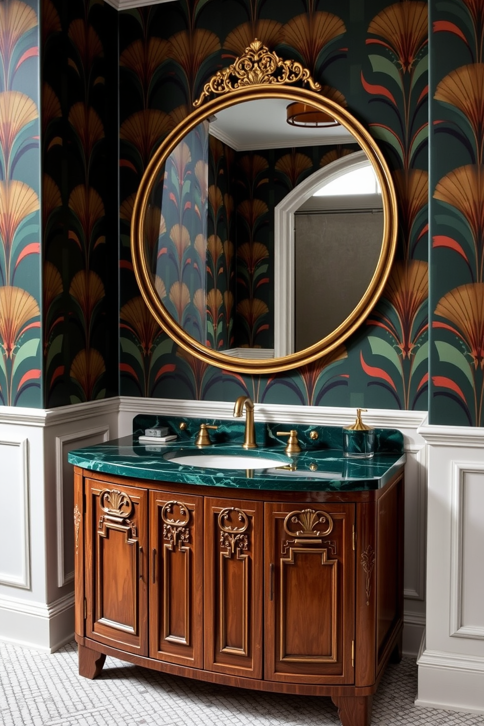 A modern bathroom featuring a sleek vanity with integrated lighting that creates a warm and inviting ambiance. The vanity is adorned with a polished stone countertop and minimalist hardware, enhancing its contemporary appeal. The walls are painted in a soft neutral tone, complementing the elegant design of the space. A stylish mirror with built-in LED lighting hangs above the vanity, providing both functionality and a touch of sophistication.