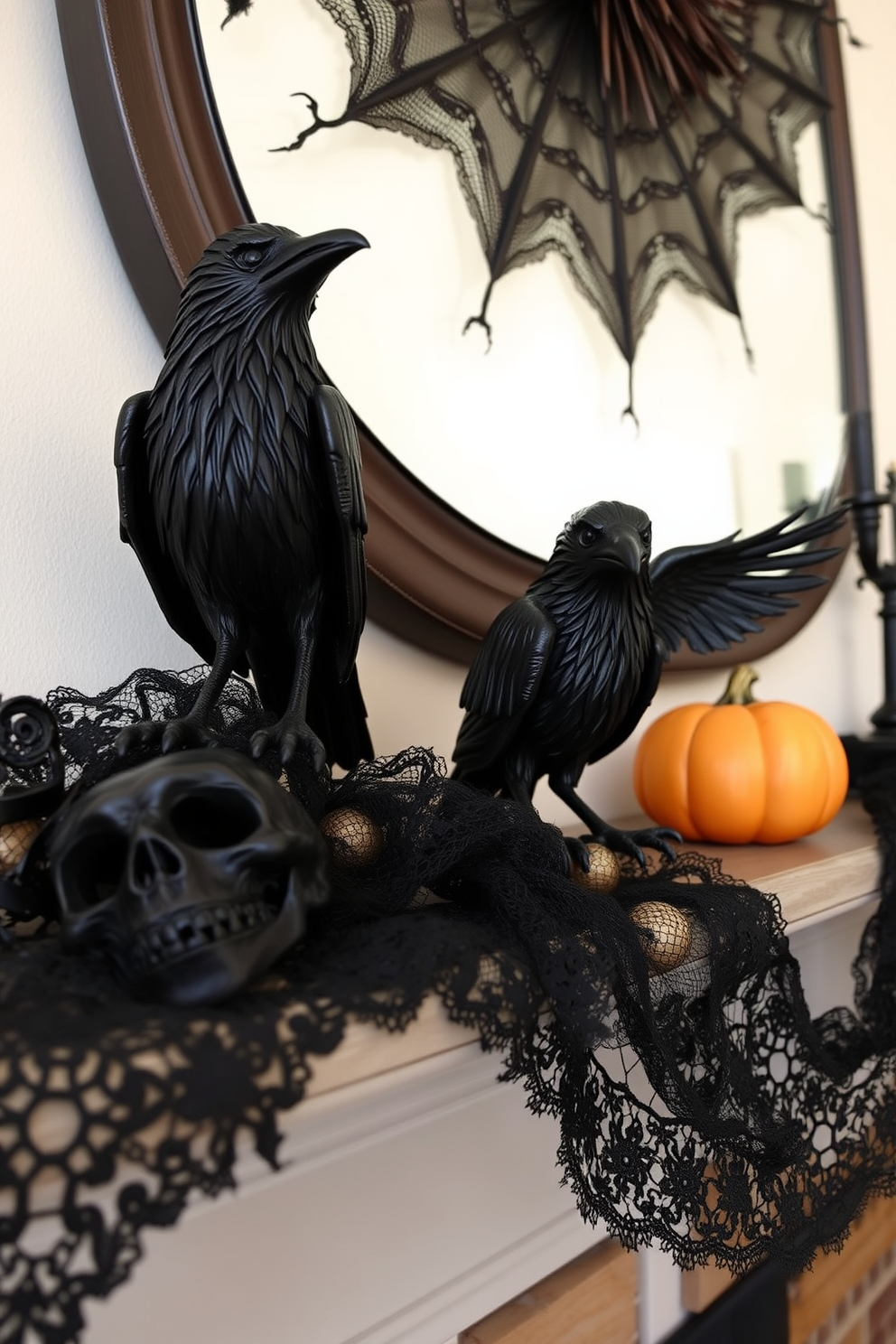 Create a cozy Halloween mantel decorated with charming DIY printables. The mantel features a variety of colorful banners, spooky silhouettes, and festive garlands that capture the spirit of the season. Incorporate mini pumpkins and candles to enhance the Halloween atmosphere. Add a touch of whimsy with playful ghost and witch decorations that bring the mantel to life.