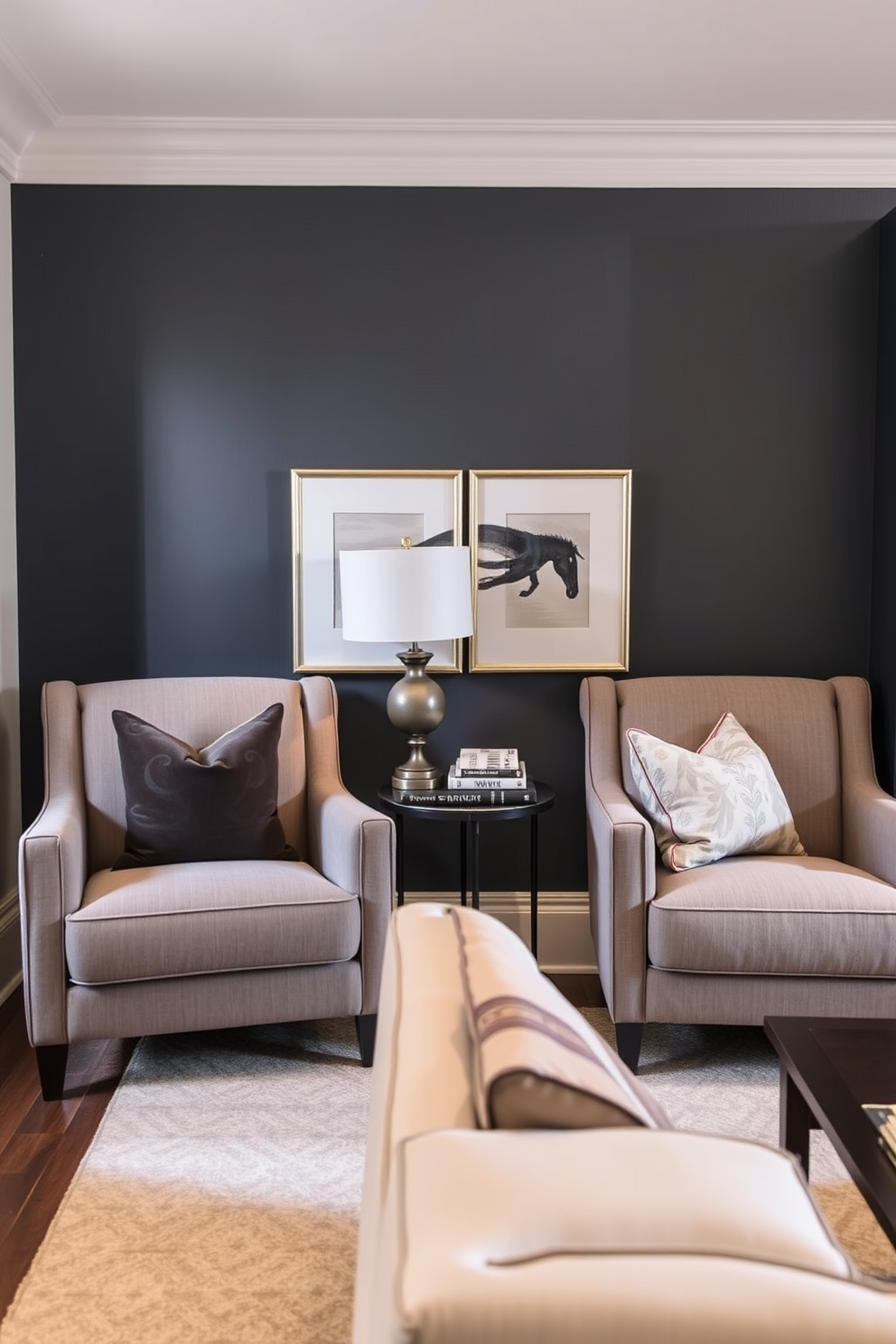 A spacious family room filled with natural light. Lush indoor plants are strategically placed throughout the space, creating a fresh and inviting atmosphere. The room features a large sectional sofa in a neutral tone, paired with colorful accent pillows. A stylish coffee table sits at the center, surrounded by vibrant greenery that enhances the overall design.