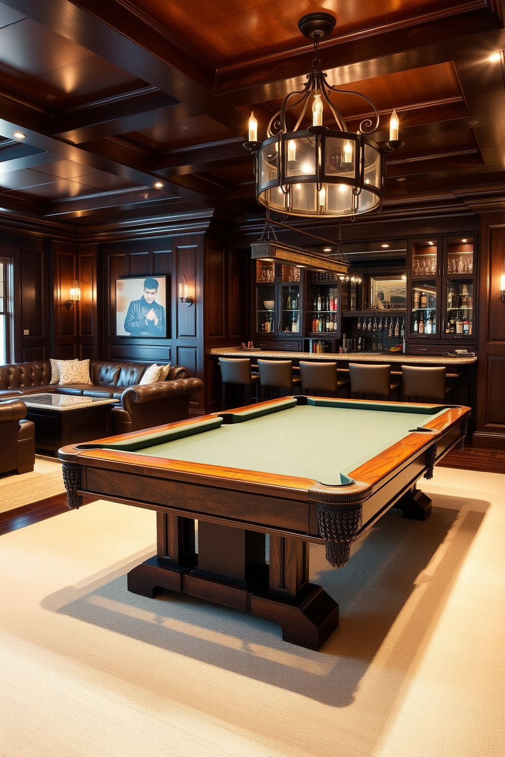 A luxury game room designed for entertainment features interactive wall games that invite guests to engage and compete. Plush seating surrounds a sleek gaming table, while ambient lighting creates an inviting atmosphere for socializing and fun.