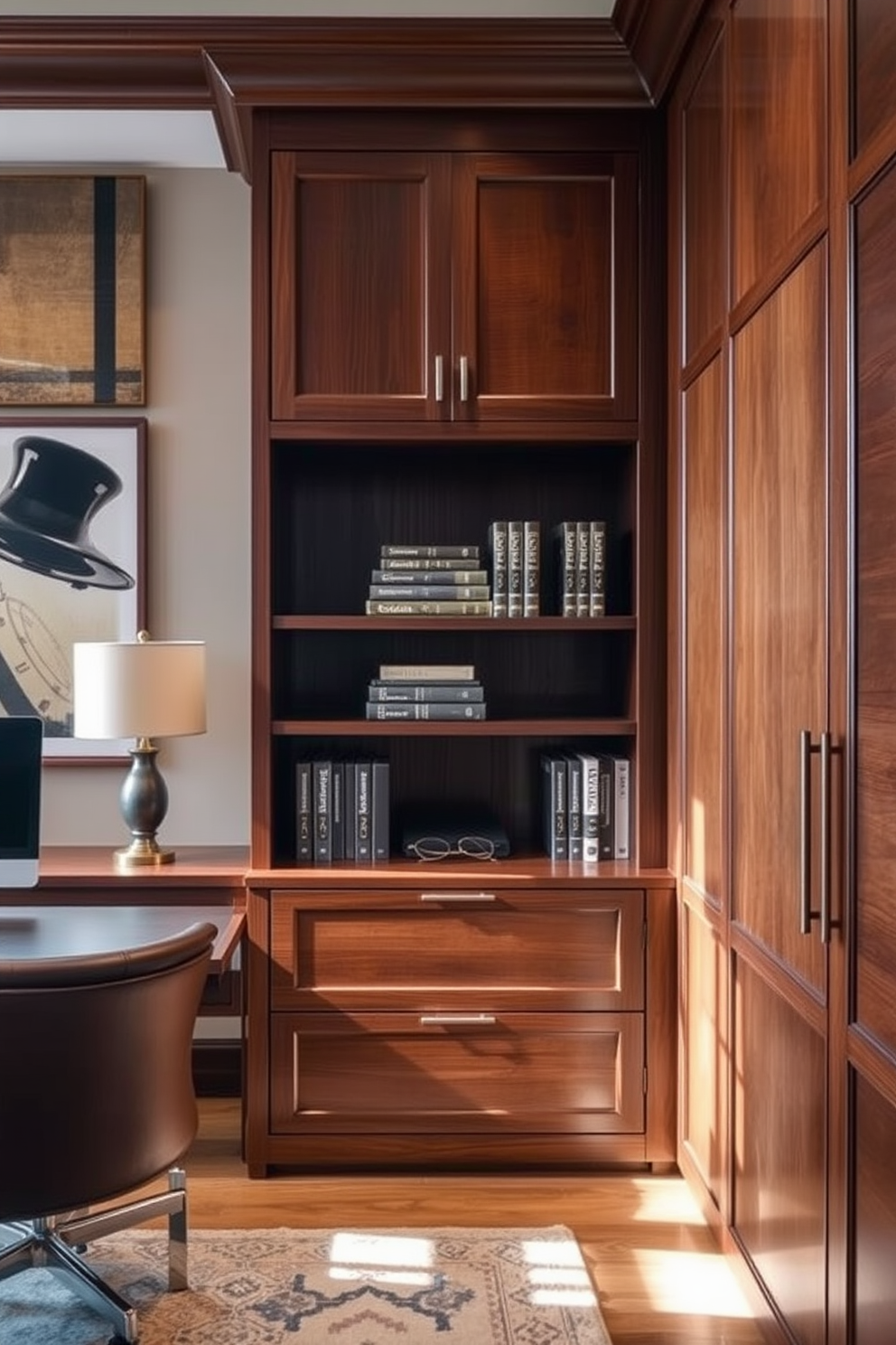 A minimalist home office features a sleek desk with a glass top and a simple metal frame. A comfortable ergonomic chair in a neutral color complements the workspace, while a large window allows natural light to fill the room. The walls are painted in a soft white, creating a bright and airy atmosphere. A few carefully chosen decorative items, such as a small plant and a stylish desk lamp, enhance the space without cluttering it.