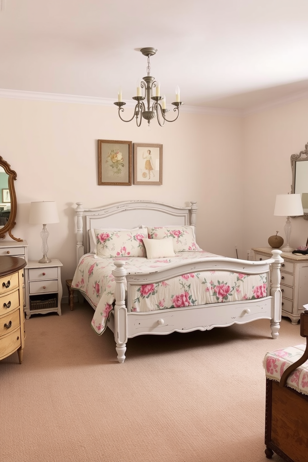 A cozy fireplace serves as the focal point in a master bedroom designed for relaxation. Flanked by built-in bookshelves, the fireplace is surrounded by a comfortable seating area featuring plush armchairs and a soft throw blanket. The walls are painted in warm neutral tones, complemented by rich wooden accents throughout the space. A large area rug anchors the seating area, while soft lighting from stylish lamps creates an inviting atmosphere.