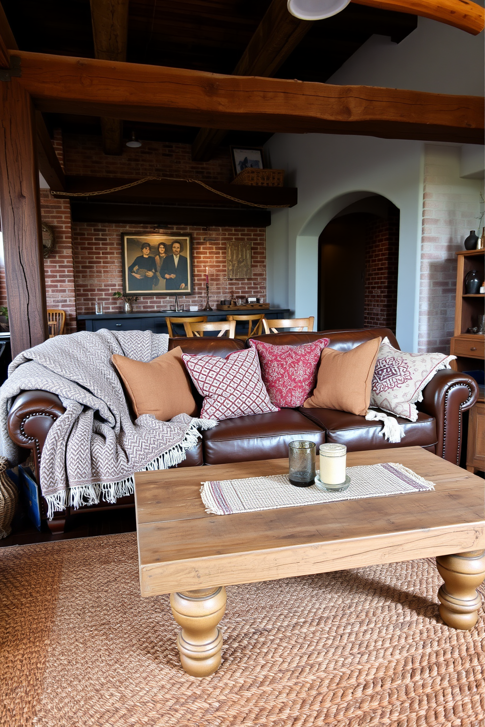 A reclaimed wood accent wall creates a warm and inviting atmosphere in a rustic apartment. The natural textures of the wood complement the cozy furnishings and earthy color palette throughout the space. Incorporating vintage furniture pieces adds character and charm to the overall design. Soft lighting fixtures enhance the rustic ambiance, creating a perfect blend of comfort and style.