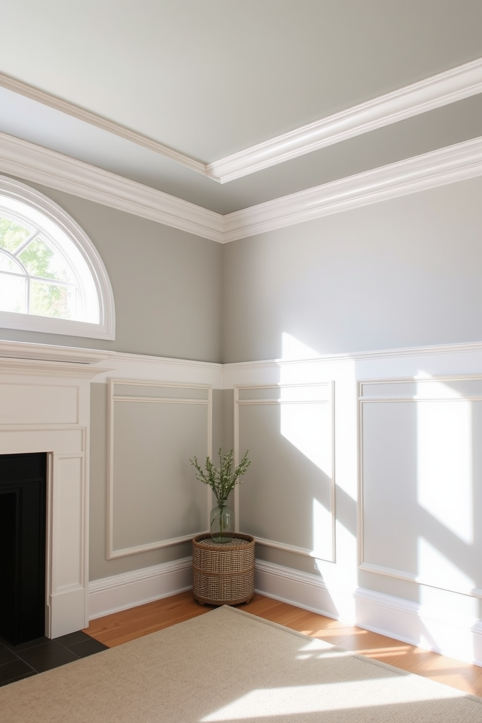 A stunning living room features framed artwork painted directly on the wall, creating a focal point that draws the eye. The artwork showcases vibrant colors that complement the room's decor, enhancing the overall aesthetic. In another section, simple wall painting designs add a touch of elegance to the space. Soft, muted tones blend seamlessly with the furniture, providing a calming atmosphere perfect for relaxation.