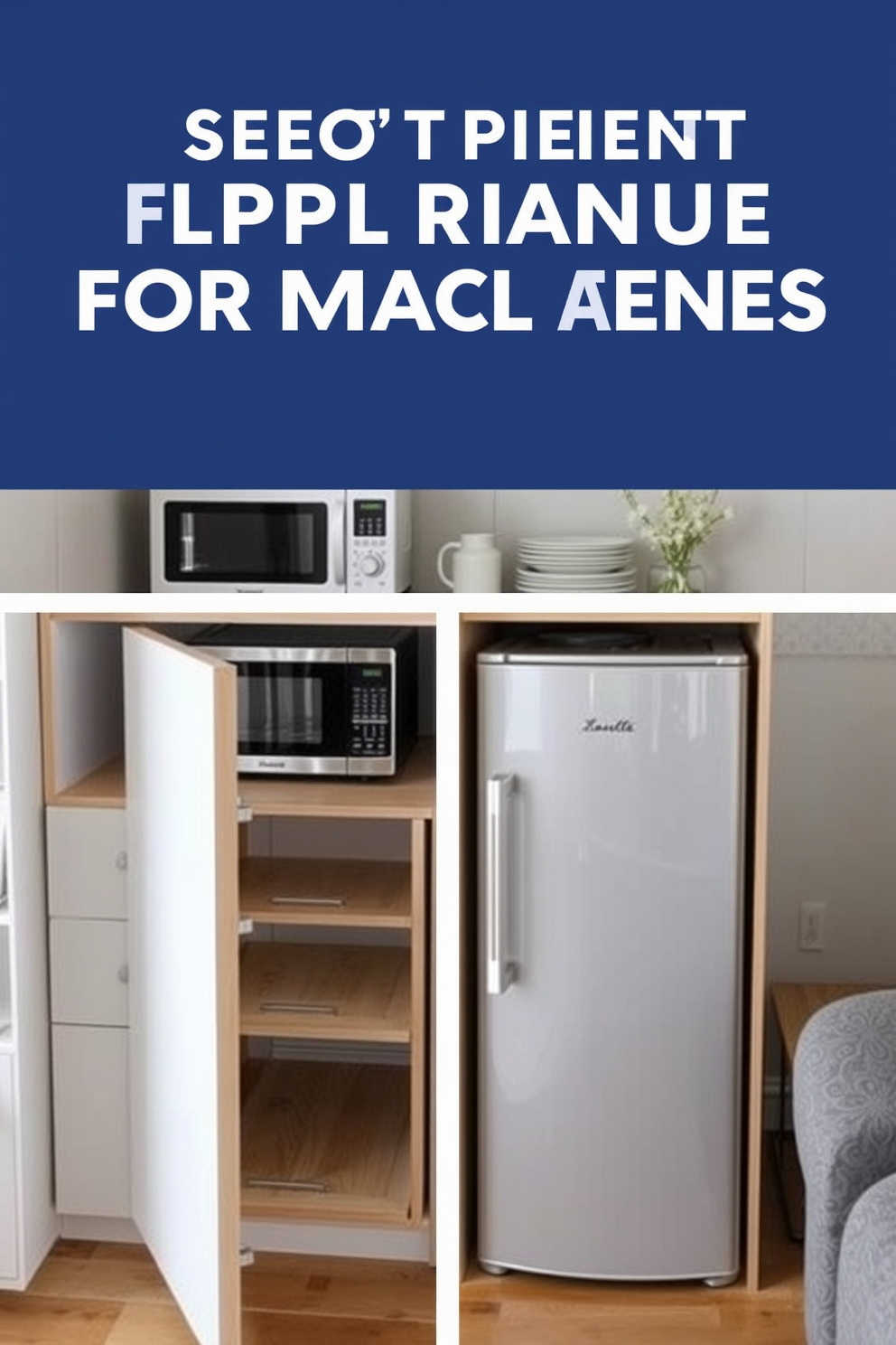 Select compact appliances for small areas. Consider a sleek under-counter refrigerator and a space-saving microwave to maximize functionality. Incorporate multi-functional furniture to enhance usability. A collapsible dining table can serve as both a workspace and a meal area.