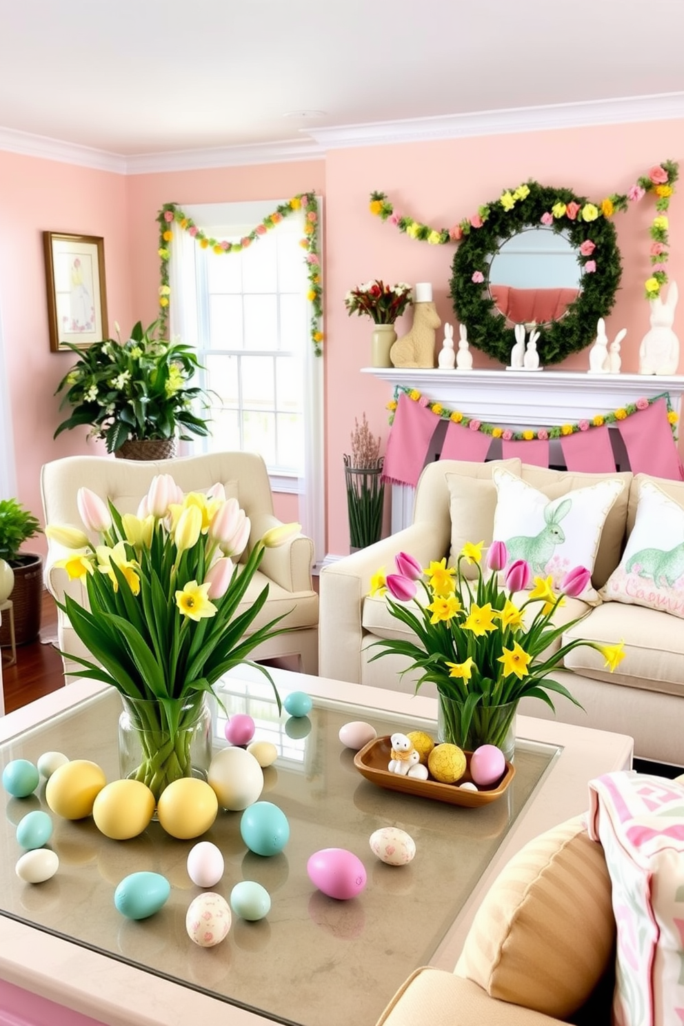 Use vibrant seasonal artwork to bring a fresh and lively touch to your walls. Incorporate floral prints and pastel colors to celebrate the essence of spring throughout your space.