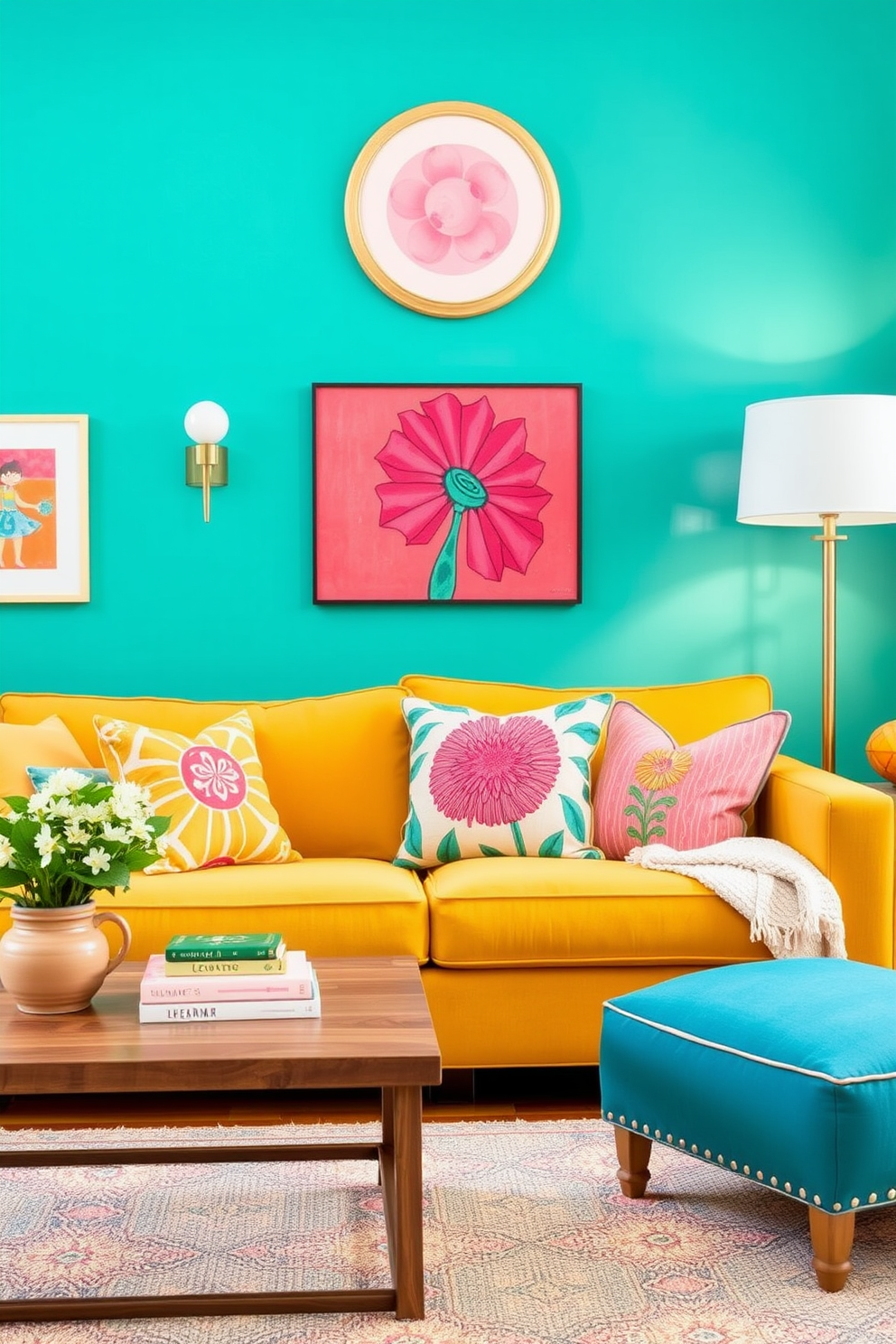 Bright wall colors create an energetic and inviting atmosphere in any space. Incorporate shades like sunny yellow or vibrant coral to enhance the summer vibe in your apartment. Consider adding playful accents through colorful throw pillows and artwork that complement the bright walls. Layering textures with light fabrics will further amplify the cheerful and refreshing feel of your summer apartment decor.