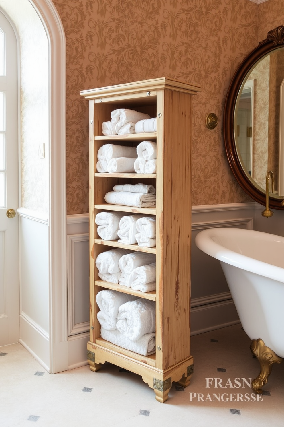 Elegant pedestal sinks for a classic touch. The bathroom features a soft color palette with white walls and a light gray marble floor. A freestanding clawfoot tub sits gracefully in the center of the room. Vintage-inspired fixtures in polished chrome add a timeless elegance to the space. Framed botanical prints adorn the walls, enhancing the natural theme. A plush area rug in muted tones provides warmth and comfort underfoot. Soft lighting from antique-style sconces creates a warm and inviting atmosphere. Fresh greenery in decorative pots brings life and freshness to the design.