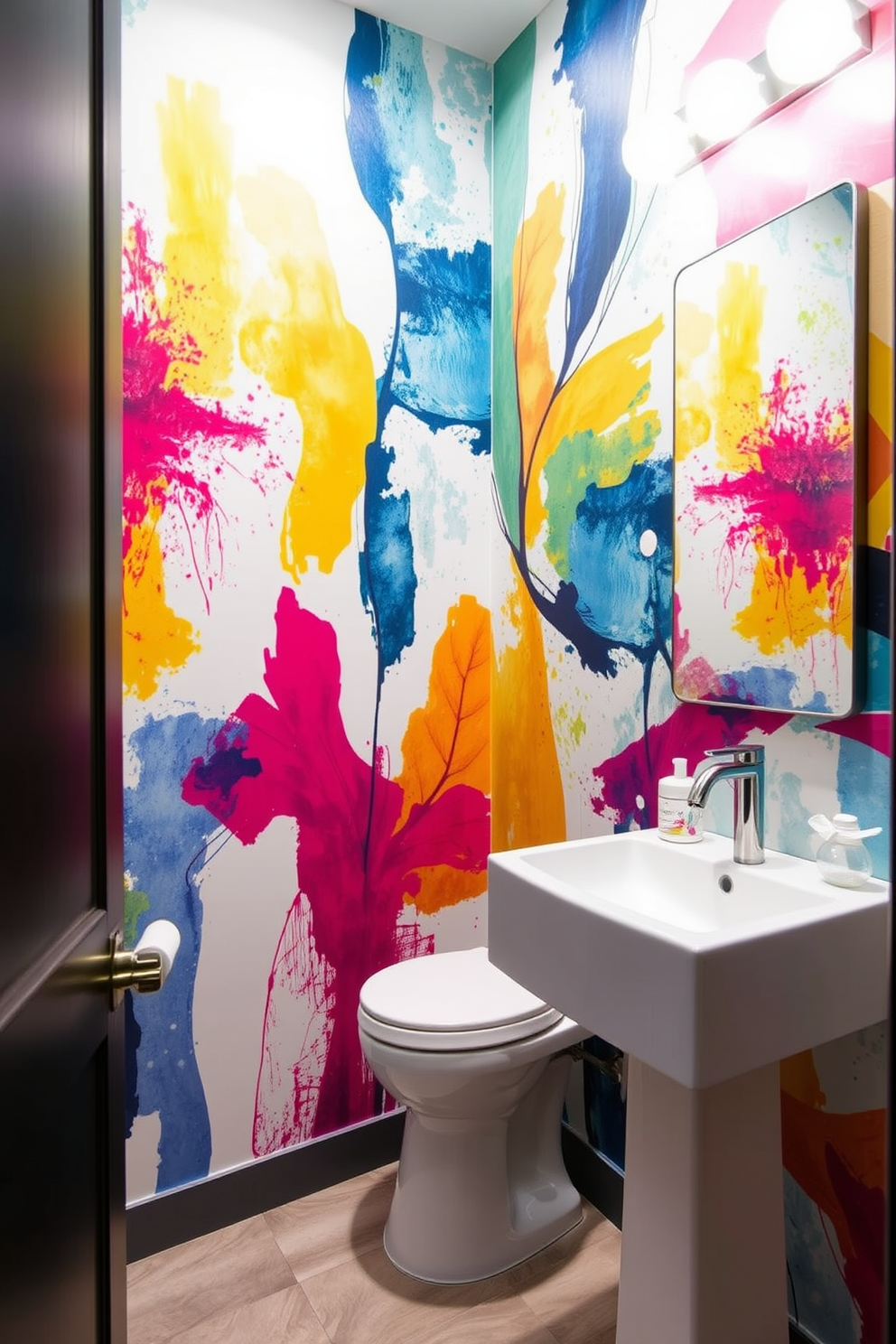 Artistic wall murals create a stunning focal point in any space. Imagine a powder room adorned with vibrant, abstract designs that reflect the personality of the homeowner. Trendy powder room designs combine functionality with style. Picture sleek fixtures, bold colors, and innovative storage solutions that maximize space while making a statement.