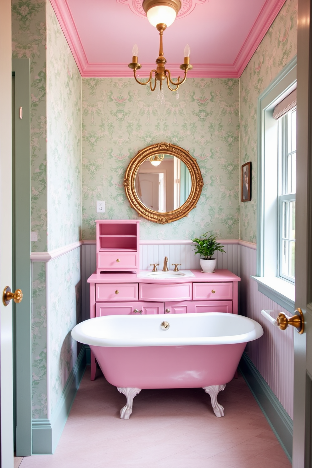 Unique vintage stools for seating area. The stools feature intricate woodwork and upholstered seats in rich, deep colors, providing both comfort and style. Vintage Powder Room Design Ideas. The powder room showcases a classic pedestal sink paired with a vintage mirror, accented by ornate wallpaper and antique fixtures.