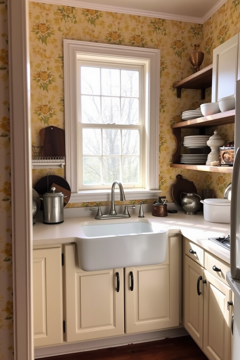 A bright and cheerful kitchen featuring yellow mosaic tiles as a unique backsplash. The cabinets are a crisp white, complementing the vibrant tiles and creating a fresh, inviting atmosphere. The kitchen island is topped with a light wood surface, providing a warm contrast to the yellow accents. Stylish bar stools with a modern design are placed around the island, offering both functionality and aesthetic appeal.